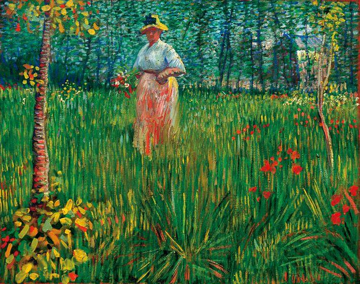  文森特·威廉·梵高  Vincent Willen Van Gogh ——公园中的女人